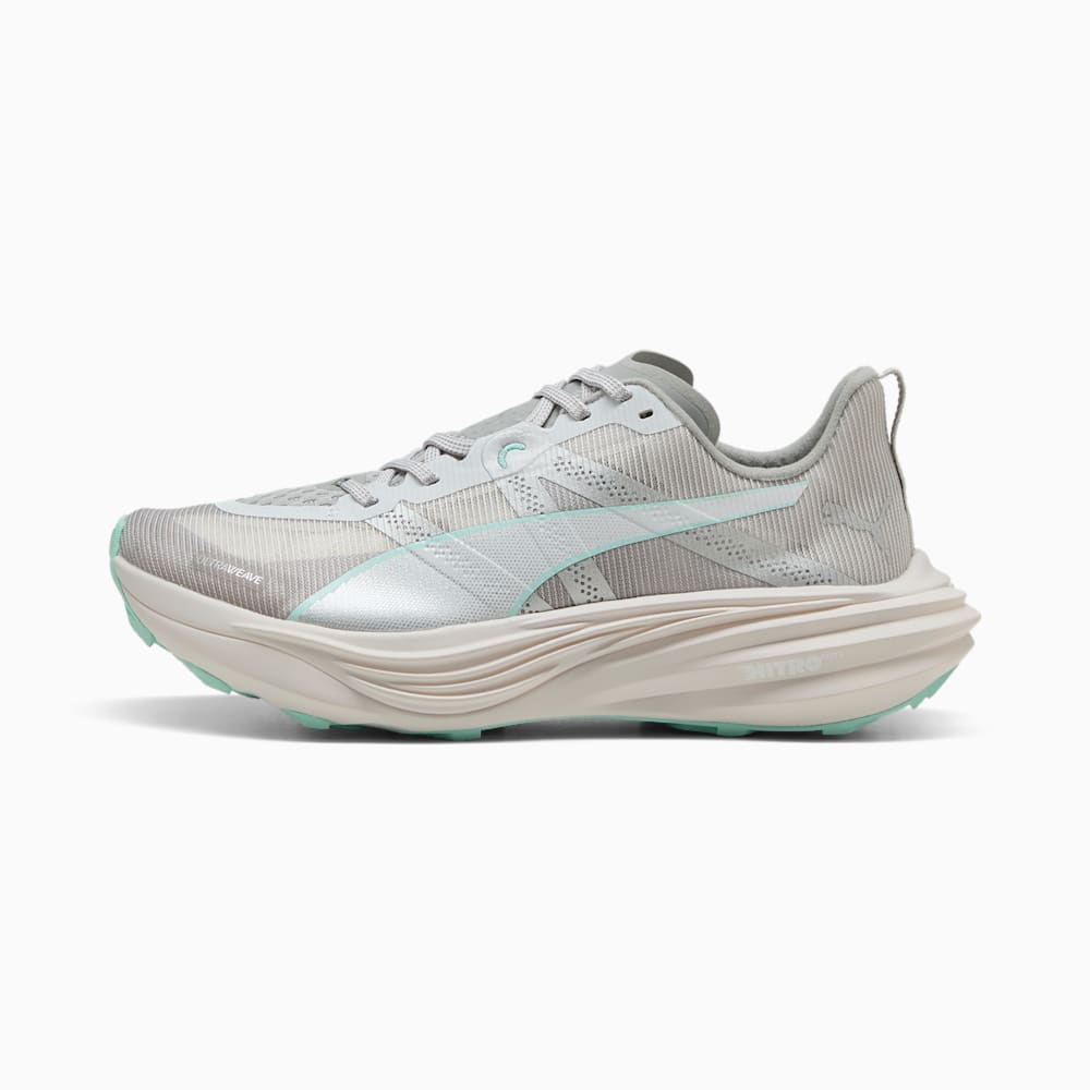 (Women) Puma Divate Nitro Elite Trail  Shoes Feather Gray/Mint Melt 310468-03