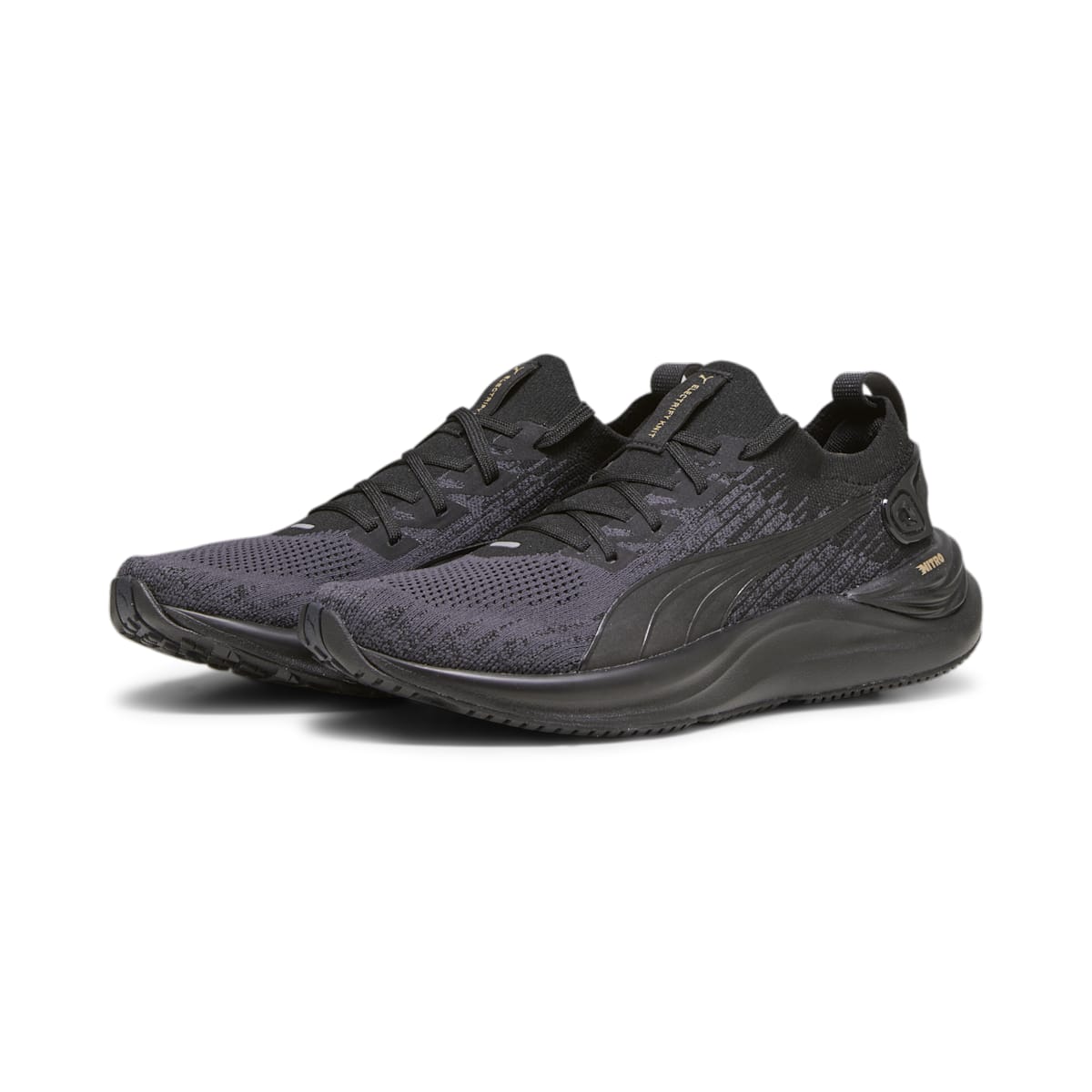 Lookbook (W) Puma Electrify Nitro 3 Knit ''Zwart Sterk Grijs'' 379085-01