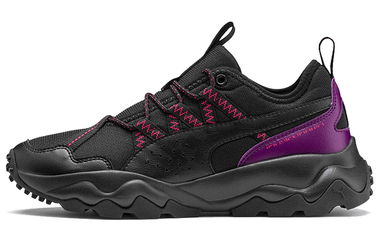 (Women) Puma Ember Low-top Running Shoes Black/Purple/Red 193131-02