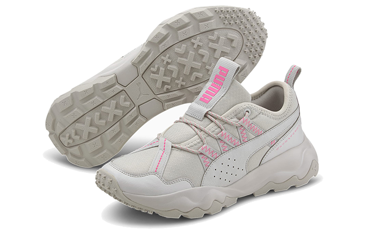 Lookbook (W) Puma Ember Trail Wit/Grijs/Roze Lage Sneakers 193131-08
