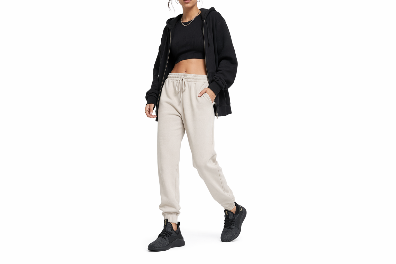 Order PUMA 低筒慢跑鞋 女款 黑色