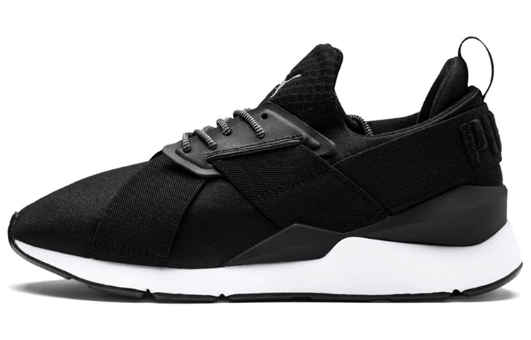 Buy PUMA Muse En Pointe Satin 低筒 跑步鞋 女款 黑