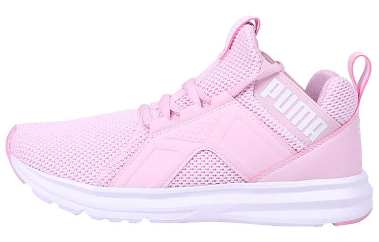 (Women) Puma Enzo Weave Low Running Shoes Pink/White 191488-02