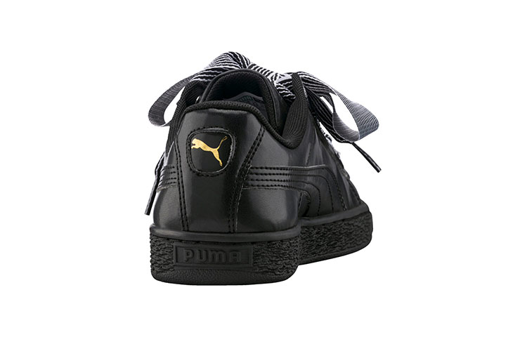 Shop (W) プーマ エンゾバスケット ハート ブラック/ゴールド 365198-01