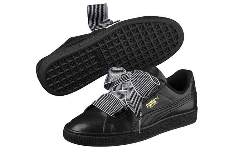 Purchase (W) プーマ エンゾバスケット ハート ブラック/ゴールド 365198-01