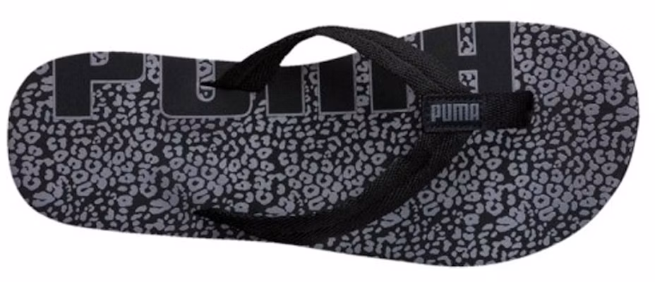 Puma Epic Flip v2 豹紋潮流百搭運動拖鞋 女款 黑 Shop Puma Epic Flip v2 豹紋潮流百搭運動拖鞋 女款 黑