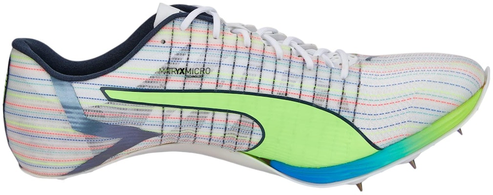 PUMA Evo Speed Tokyo Nitro 田徑低筒跑鞋 女款 白綠藍 Order PUMA Evo Speed Tokyo Nitro 田徑低筒跑鞋 女款 白綠藍