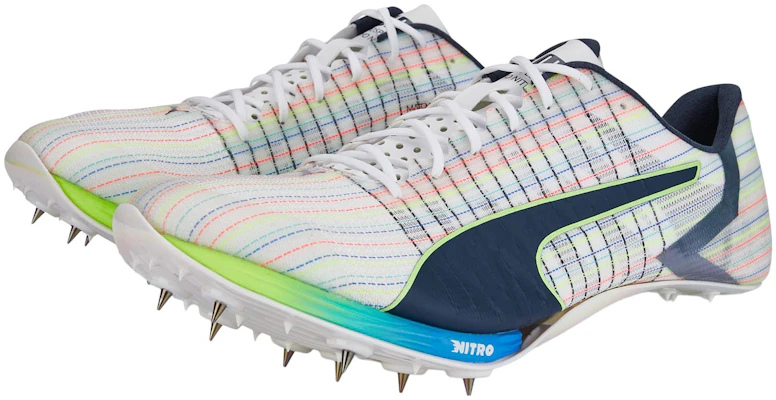 (Women) Puma Evo Speed Tokyo Nitro Track and Field 'White Green Blue' 377342-01 Lookbook (Women) Puma Evo Speed Tokyo Nitro Track and Field 'White Green Blue' 377342-01