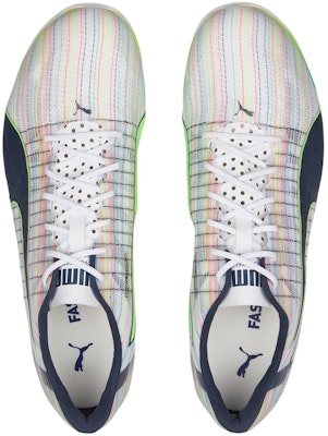 PUMA Evo Speed Tokyo Nitro 田徑低筒跑鞋 女款 白綠藍 Shop PUMA Evo Speed Tokyo Nitro 田徑低筒跑鞋 女款 白綠藍