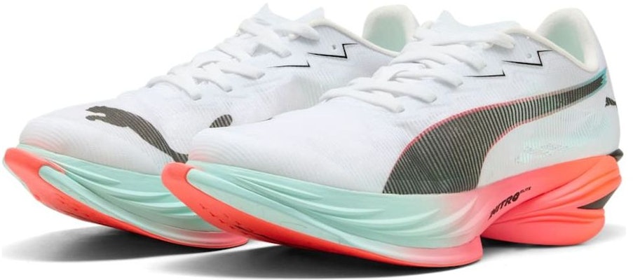 (Women) Puma Fast-R Nitro Elite 3 'White Glowing Red Mint' 312061-01 Details for (Women) Puma Fast-R Nitro Elite 3 'White Glowing Red Mint' 312061-01