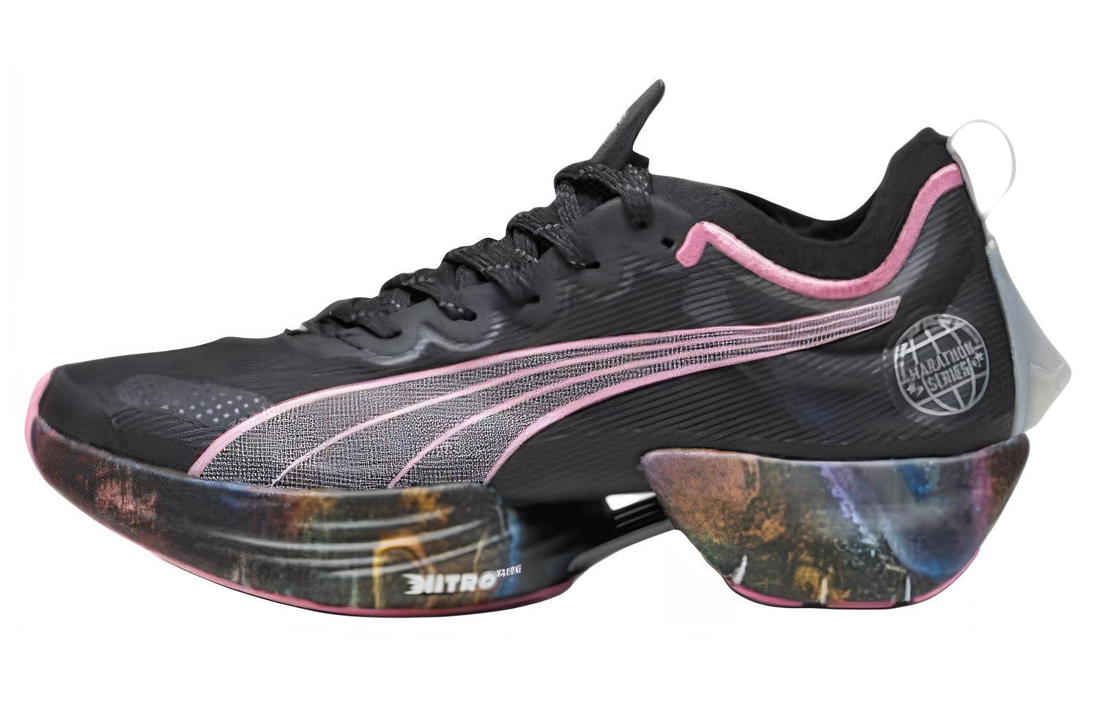 (Women) Puma Fast-R Nitro Elite 'Black Pink Multicolor' 378466-01