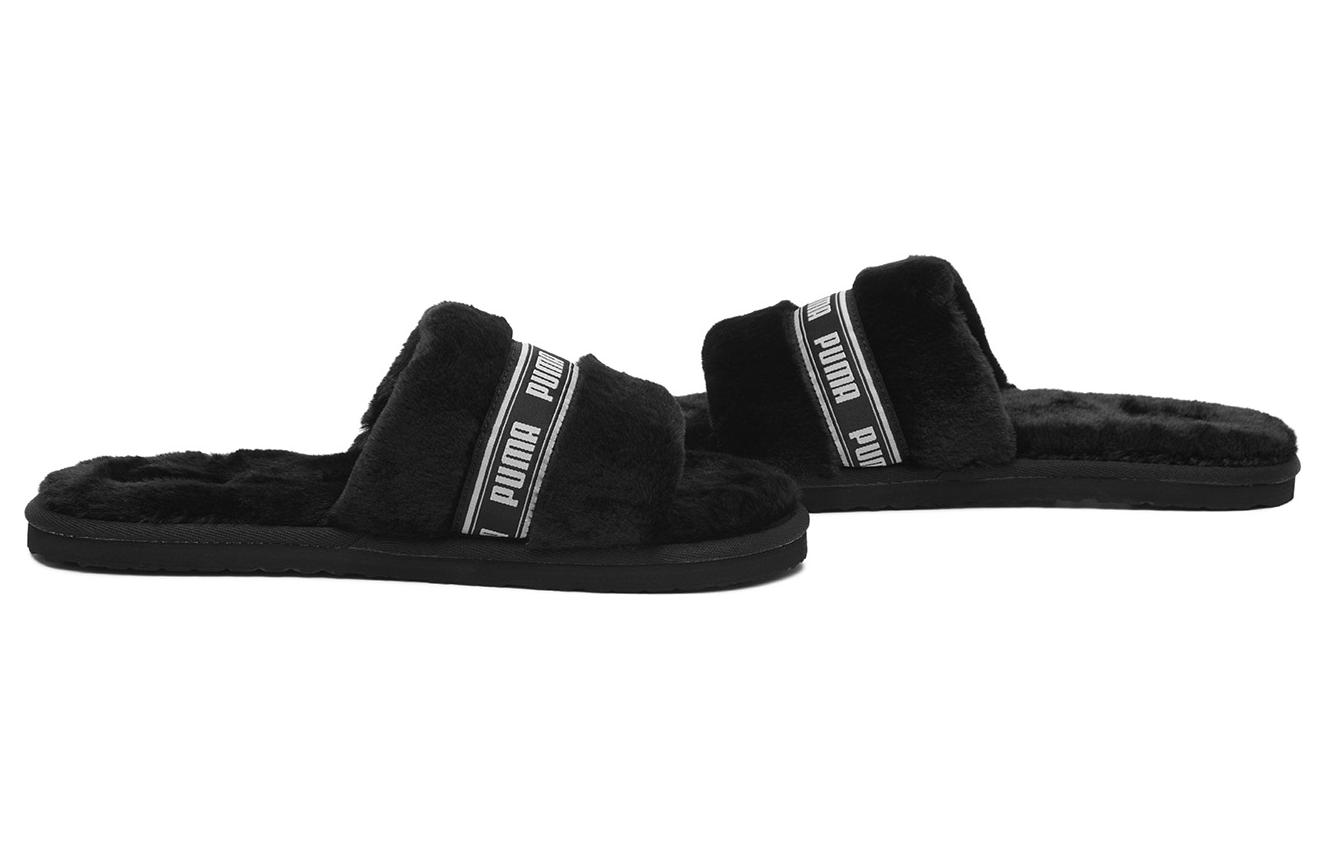 (W) Puma Fluff Bx Slippers 'Black White' 圖 3