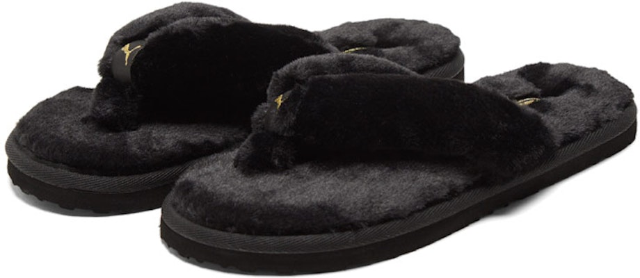 (Women) Puma Fluff Flip Slide 'Black Team Gold' 384938-01 Lookbook (Women) Puma Fluff Flip Slide 'Black Team Gold' 384938-01