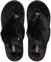 (W) Puma Fluff Flip Slide 'Hitam Emas Team' 384938-01 Shop (W) Puma Fluff Flip Slide 'Hitam Emas Team' 384938-01