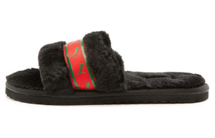 (Women) Puma Fluff Remix BX 'Black Comfort Slide' 385346-04