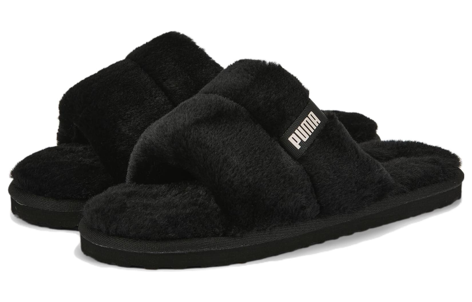 Lookbook (W) プーマ フラッフソロ ブラック (Puma Furaffusoro Burakku) 387521-01