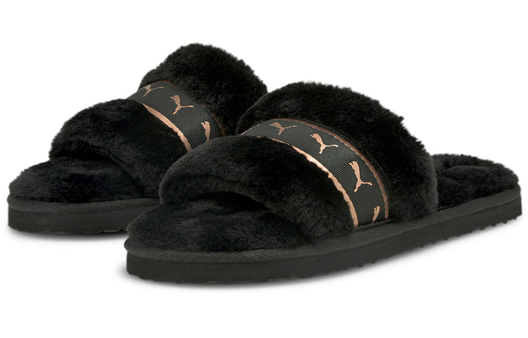 (W) Puma Fluff Remix Slide 'Black Rose Gold' 圖 3