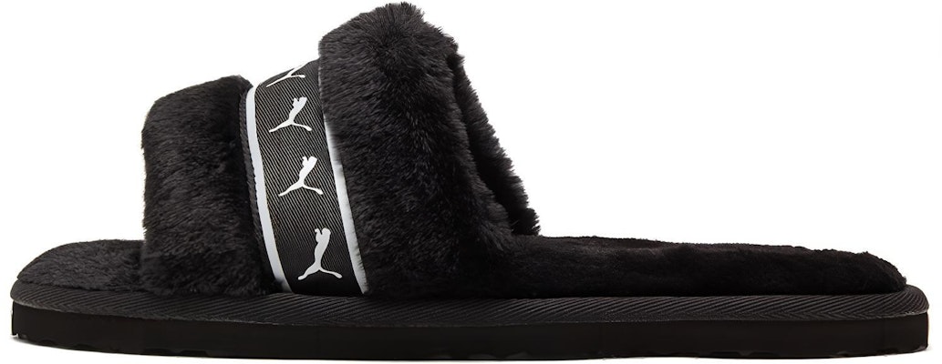 (Women) Puma Fluff Remix Slide 'Black White' 385240-01 Buy (Women) Puma Fluff Remix Slide 'Black White' 385240-01