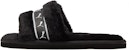 (W) Puma Fluff Remix Slide 'Hitam Putih' 385240-01