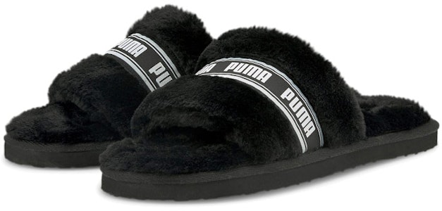 (W) Puma Fluff Slide 'Negro' 384937-01 Lookbook (W) Puma Fluff Slide 'Negro' 384937-01