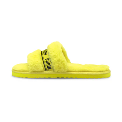 (W) Puma Fluff Slide 'Fluo Yellow'