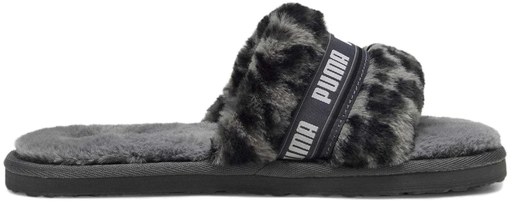 (W) Puma Fluff Slide 'Saya Adalah Drama - Kelabu Leopard' 395434-02 Order (W) Puma Fluff Slide 'Saya Adalah Drama - Kelabu Leopard' 395434-02