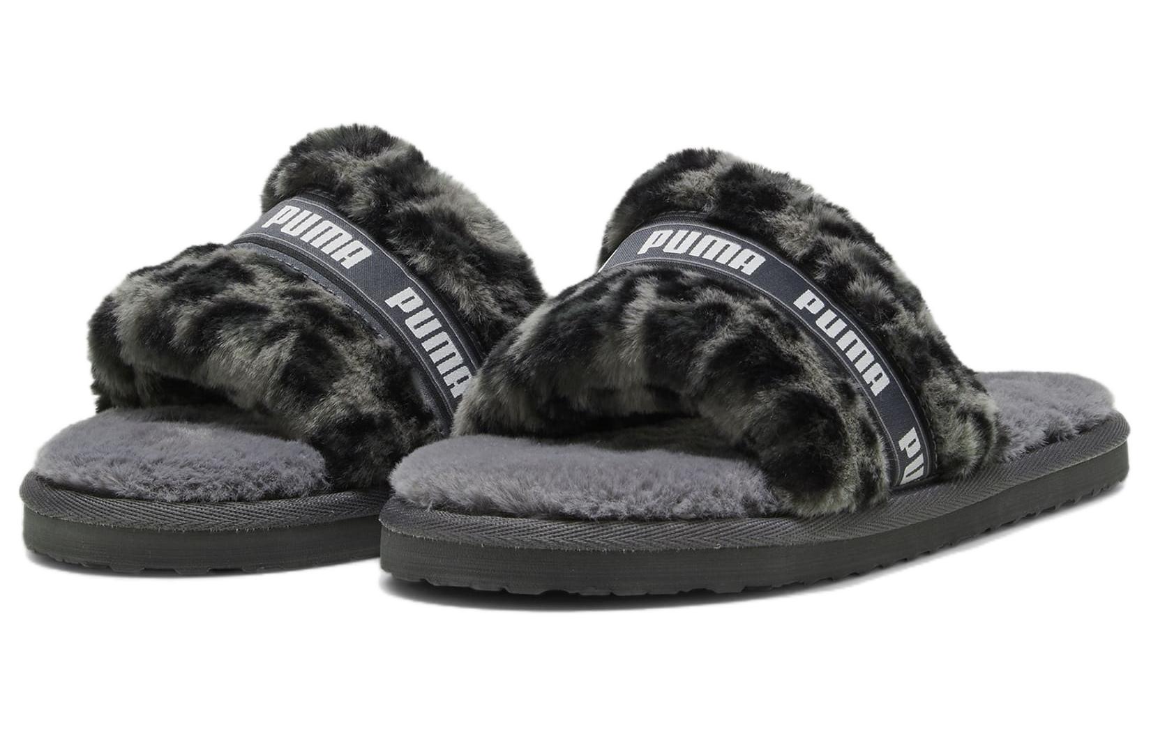 (W) Puma Fluff Slide 'I Am The Drama - Grey Leopard' 圖 3