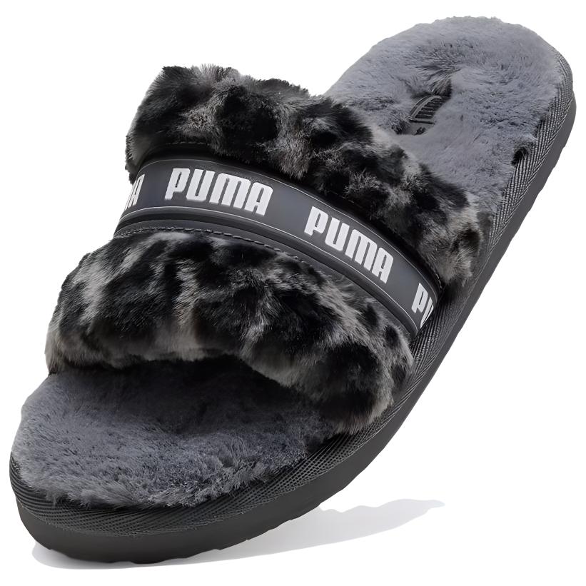 (W) Puma Fluff Slide 'I Am The Drama - Grey Leopard' 圖 4