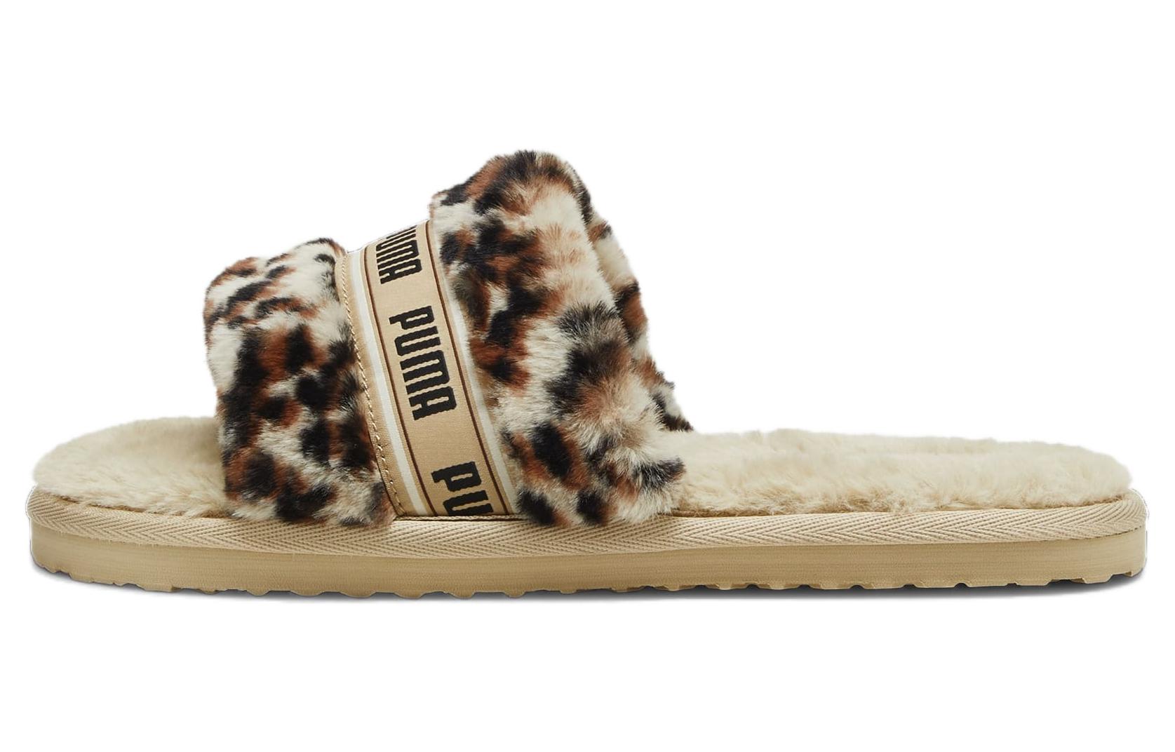 (Women) Puma Fluff Slide 'I Am The Drama - Putty Leopard' 395434-01