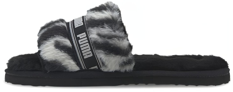 (W) プーマ フラッフスライド ワイルド ブラック (Puma Fluff Slide Wild Black) 385276-01 Buy (W) プーマ フラッフスライド ワイルド ブラック (Puma Fluff Slide Wild Black) 385276-01