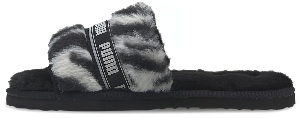 (Women) Puma Fluff Slide 'Wild - Black' 385276-01 Buy (Women) Puma Fluff Slide 'Wild - Black' 385276-01