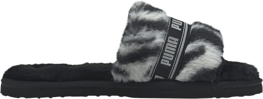 (Women) Puma Fluff Slide 'Wild - Black' 385276-01 (Women) Puma Fluff Slide 'Wild - Black' 385276-01