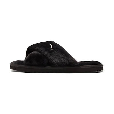 (W) Puma Fluff X Strap Slide 'Black'