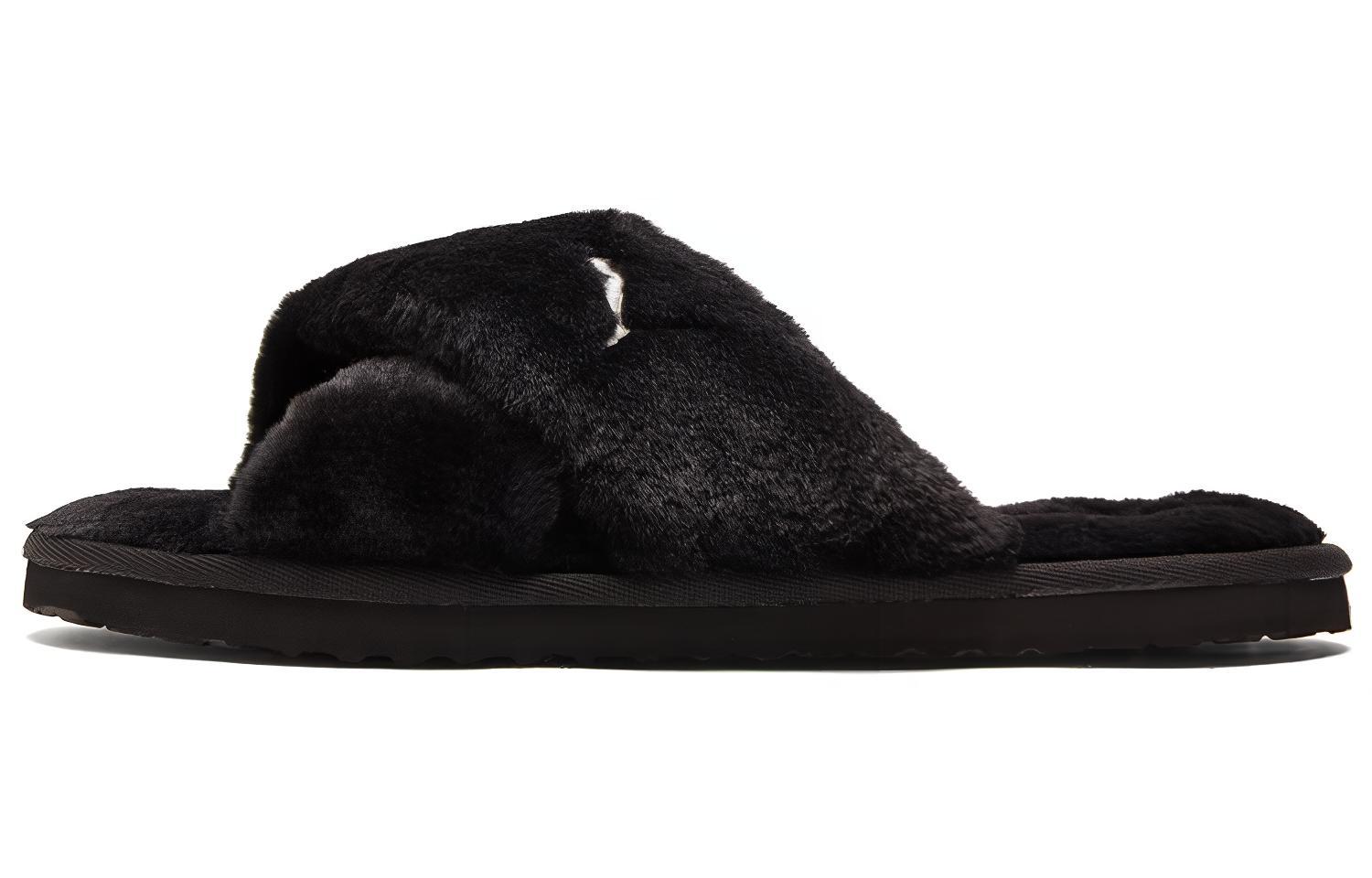 (Women) Puma Fluff X Strap Slide 'Black'  384936-01