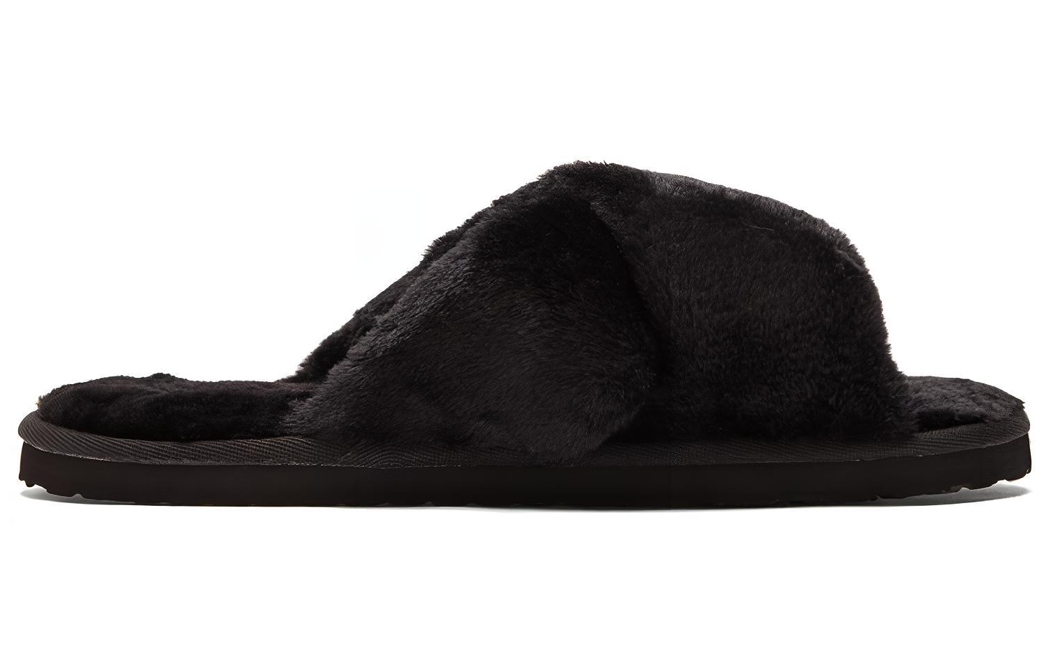 Lookbook （女性）Puma Fluff X Strap 拖鞋 '黑色' 384936-01