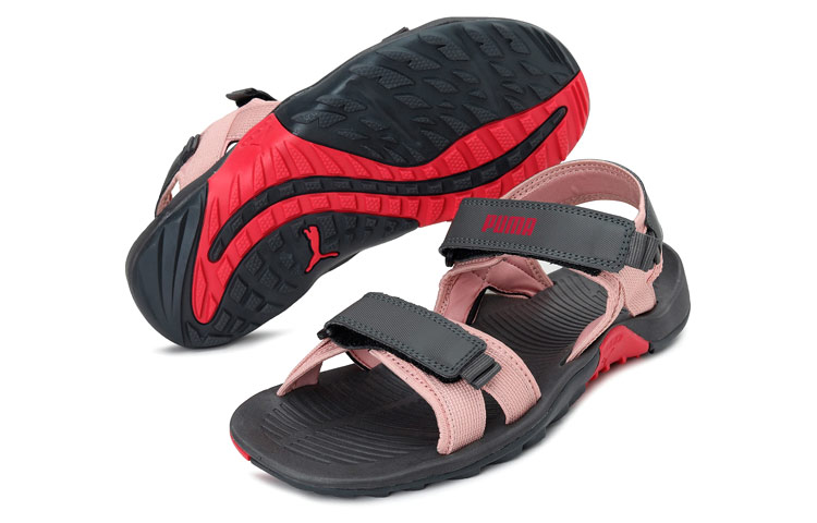 Lookbook (W) Puma Force IDP Sandali Sportivi Aperti Grigio Rosa con Magico Nastro. 372298-02