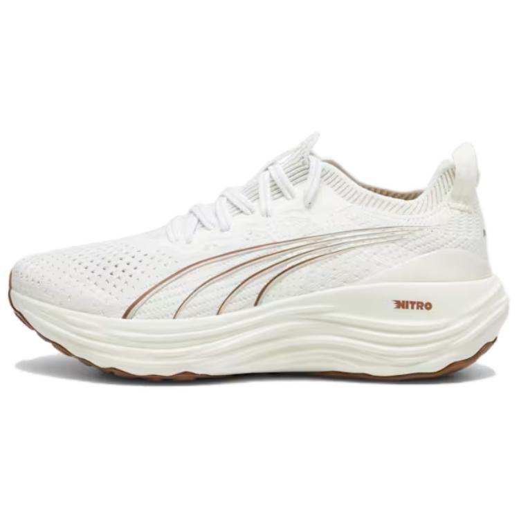 (Women) Puma ForeverRun Nitro Knit 'Warm White Teak' 379140-08