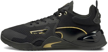 (Women) Puma Fuse Moto 'Black Team Gold' 195256-01 (Women) Puma Fuse Moto 'Black Team Gold' 195256-01