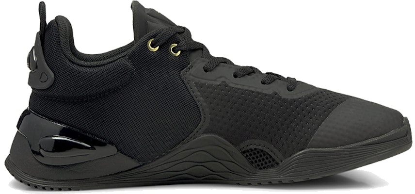 (Women) Puma Fuse Moto 'Black Team Gold' 195256-01 Order (Women) Puma Fuse Moto 'Black Team Gold' 195256-01