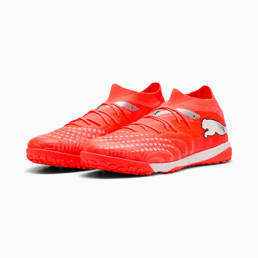 Order (W) Sepatu Puma Future 9 Match TT Glowing Red Putih Hitam Silver 108906-01