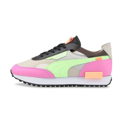 (W) Puma Future Rider 'Cut-Out Pop Grey Green Pink'