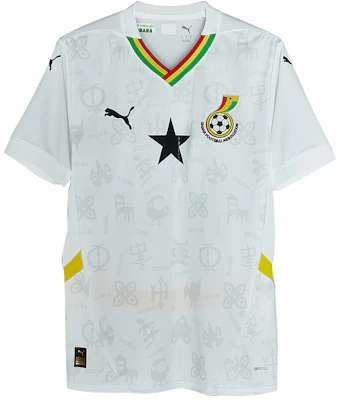 Puma Ghana National Team 2025 AFCON Home Fan Jersey White/Peely Yellow Men’s. 777192-01 Buy Puma Ghana National Team 2025 AFCON Home Fan Jersey White/Peely Yellow Men’s. 777192-01