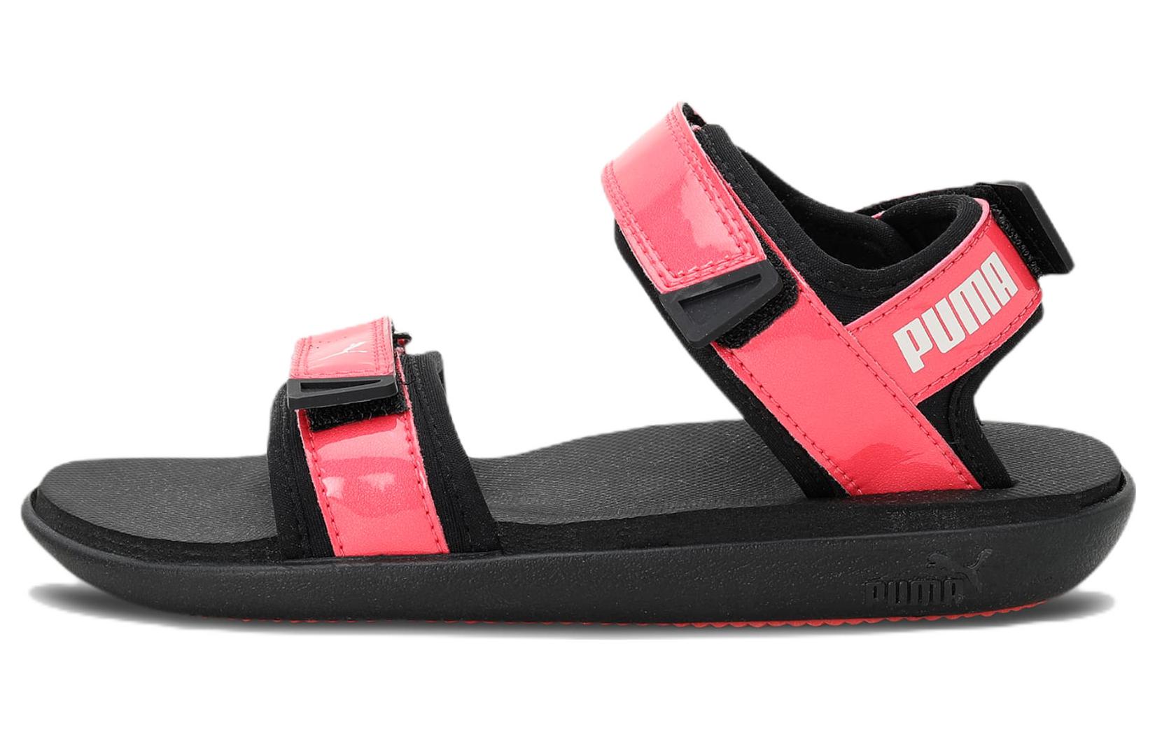 Buy (W) 彪马Glam运动凉鞋“黑粉” 387389-03