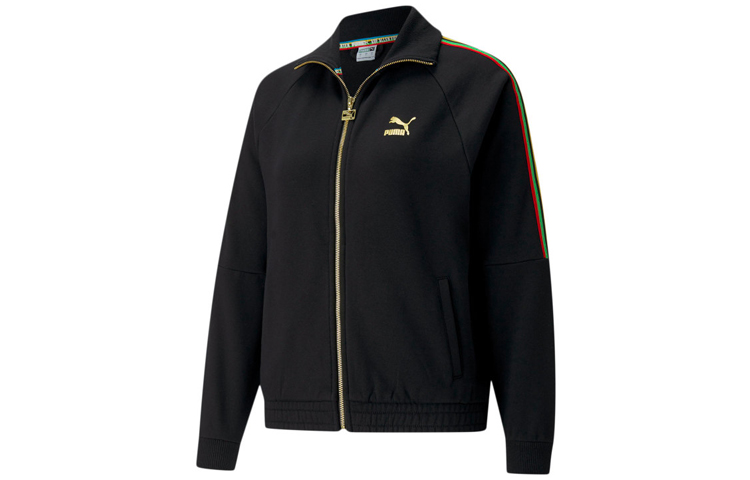 (Women) Puma Global Resonance Retro Zip-Up Knit Jacket Black 599061-51
