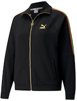 (Women) Puma Global Resonance Retro Zip-Up Knit Jacket Black 599061-51 (Women) Puma Global Resonance Retro Zip-Up Knit Jacket Black 599061-51