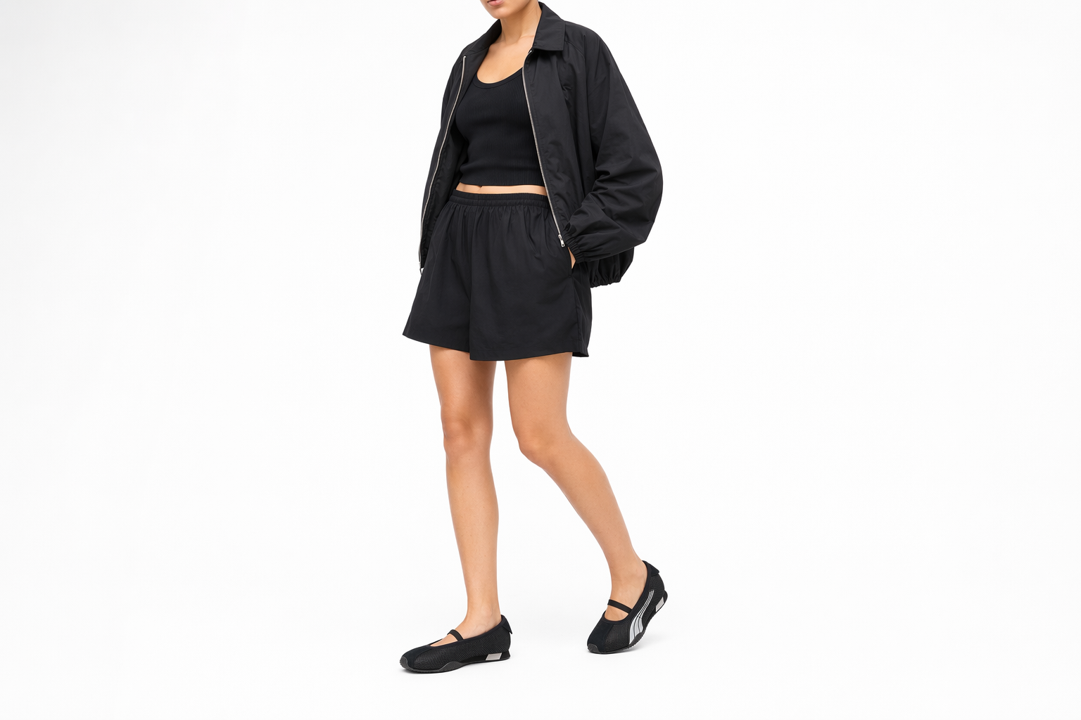 Order (W) Puma H-Street Ballet Hitam Perak 407820-03