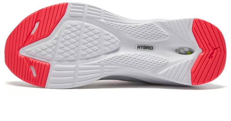 (W) プーマ HYBRID Fuego ランニングシューズ 白/薄ピンク 192663-02 Shop (W) プーマ HYBRID Fuego ランニングシューズ 白/薄ピンク 192663-02