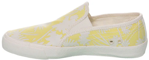 (Women) Puma Ibiza Slipon Low Top Board Shoes White/Yellow 356253-02 (Women) Puma Ibiza Slipon Low Top Board Shoes White/Yellow 356253-02