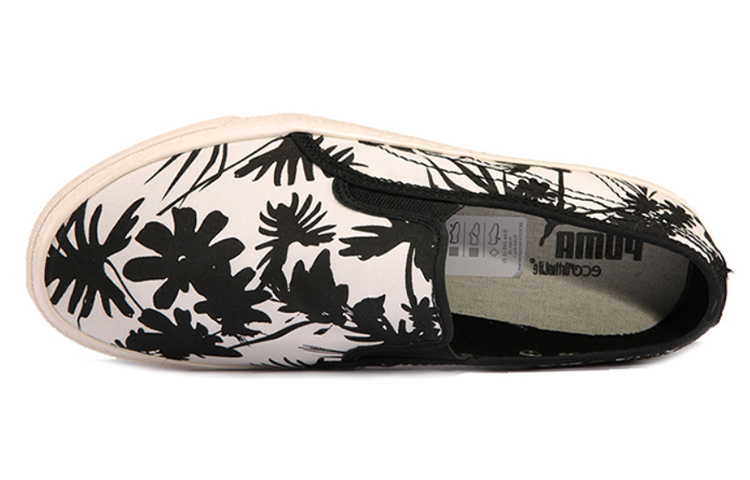 Lookbook (W) Puma Ibiza Slip-On Low-Top Skate Schuhe Weiß/Schwarz 356253-01