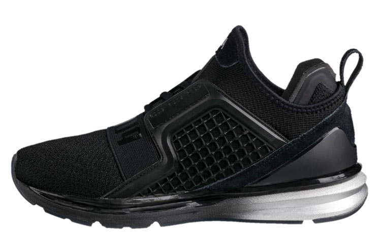 W) プーマ イグナイト メッシュ ブラック/オレンジ 188585-01を購入